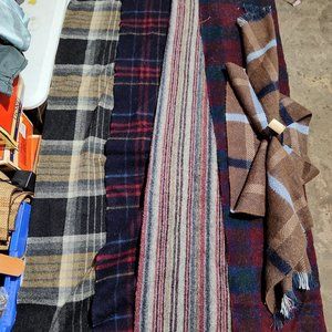 Nice Lot of 5 Vintage Mens Scarves